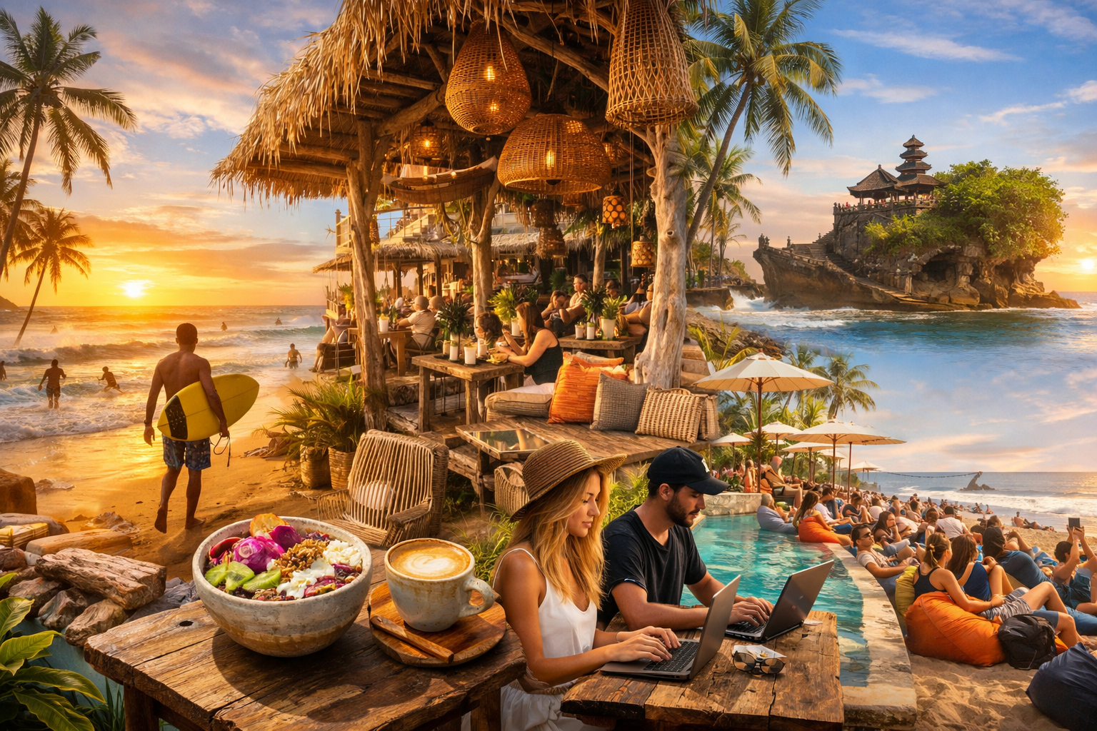 Top 10 Places to Visit in Canggu: Beaches, Cafés, and Coastal Lifestyle