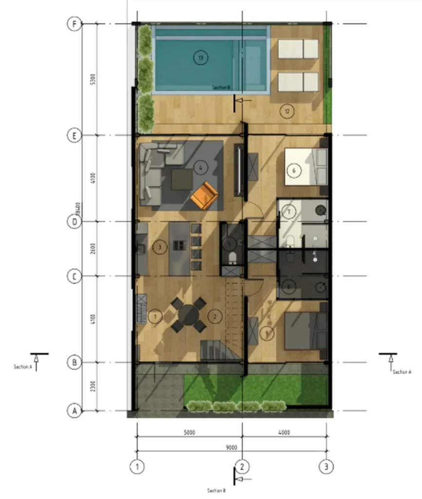 Spacious Two-Story Villa 227.40 m² in