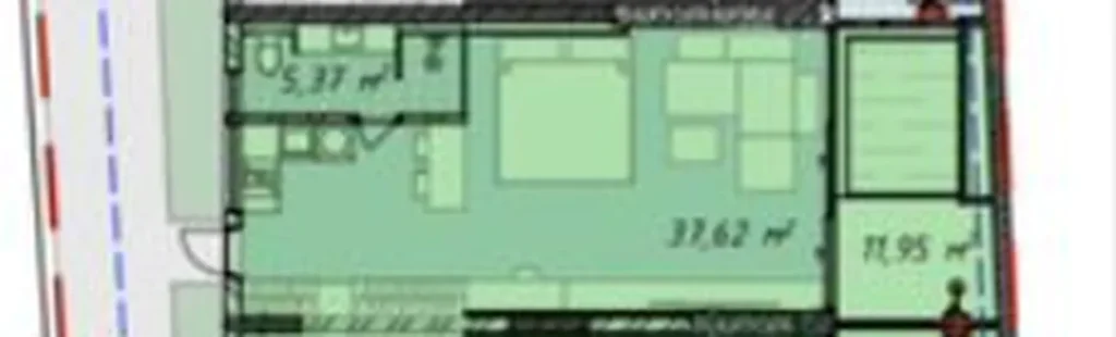 Studio with Garden 56.1 m² in