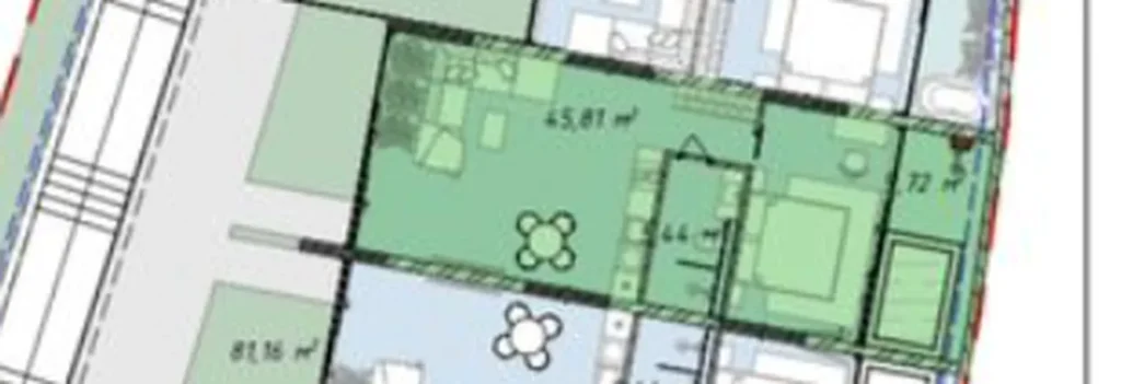 Spacious Studio with Pool 57.2 m² in