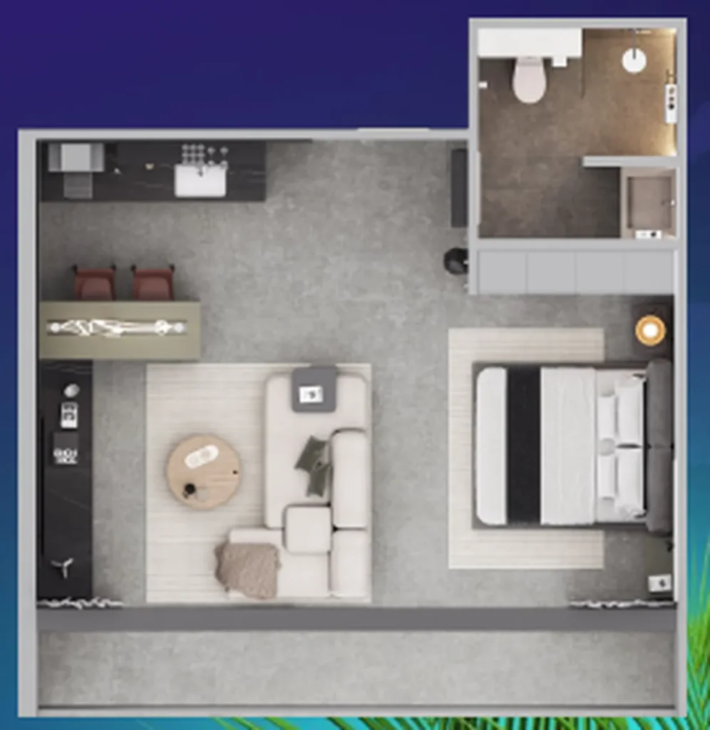 Stylish 1-Bedroom Apartment 52 m² in