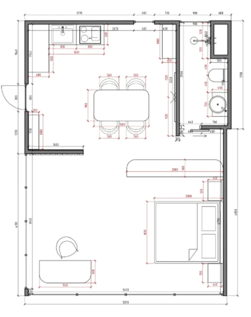 Smart 1-Bedroom Villa 48 m² in