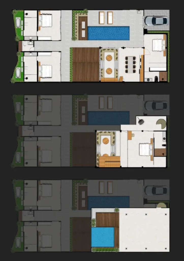 Просторная тропическая вилла с 4 спальнями площадью 310 м² в