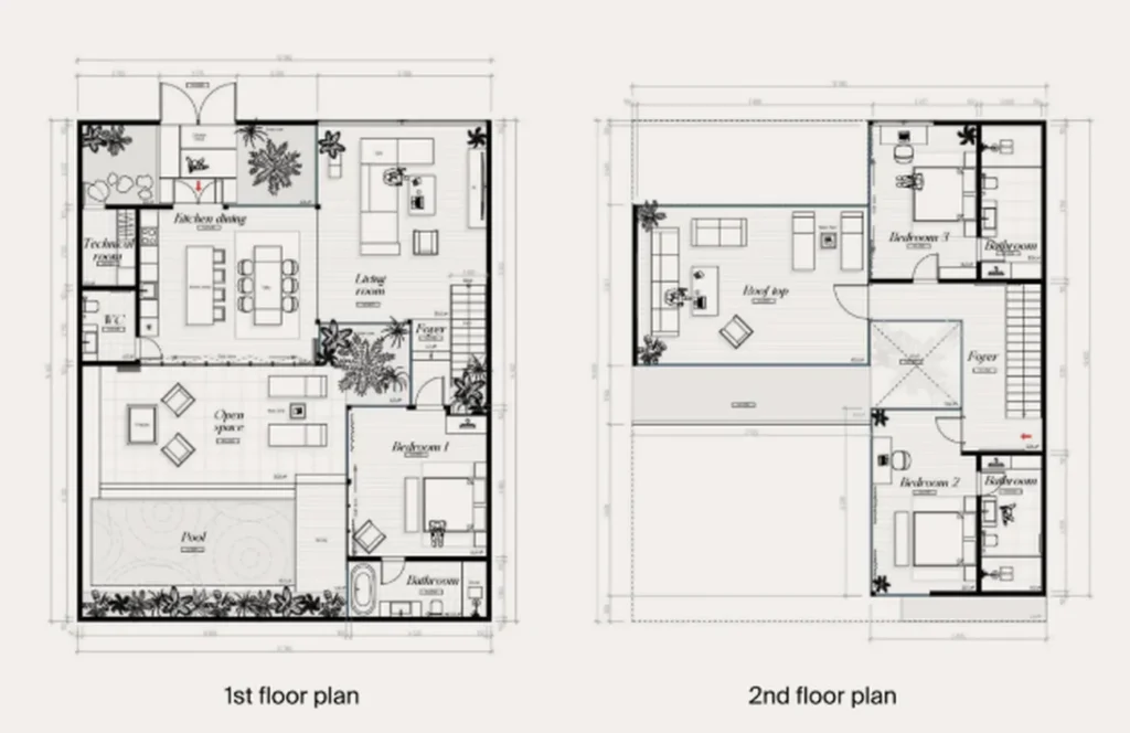 Spacious 3-Bedroom Villa with Rooftop Terrace 18 m² in