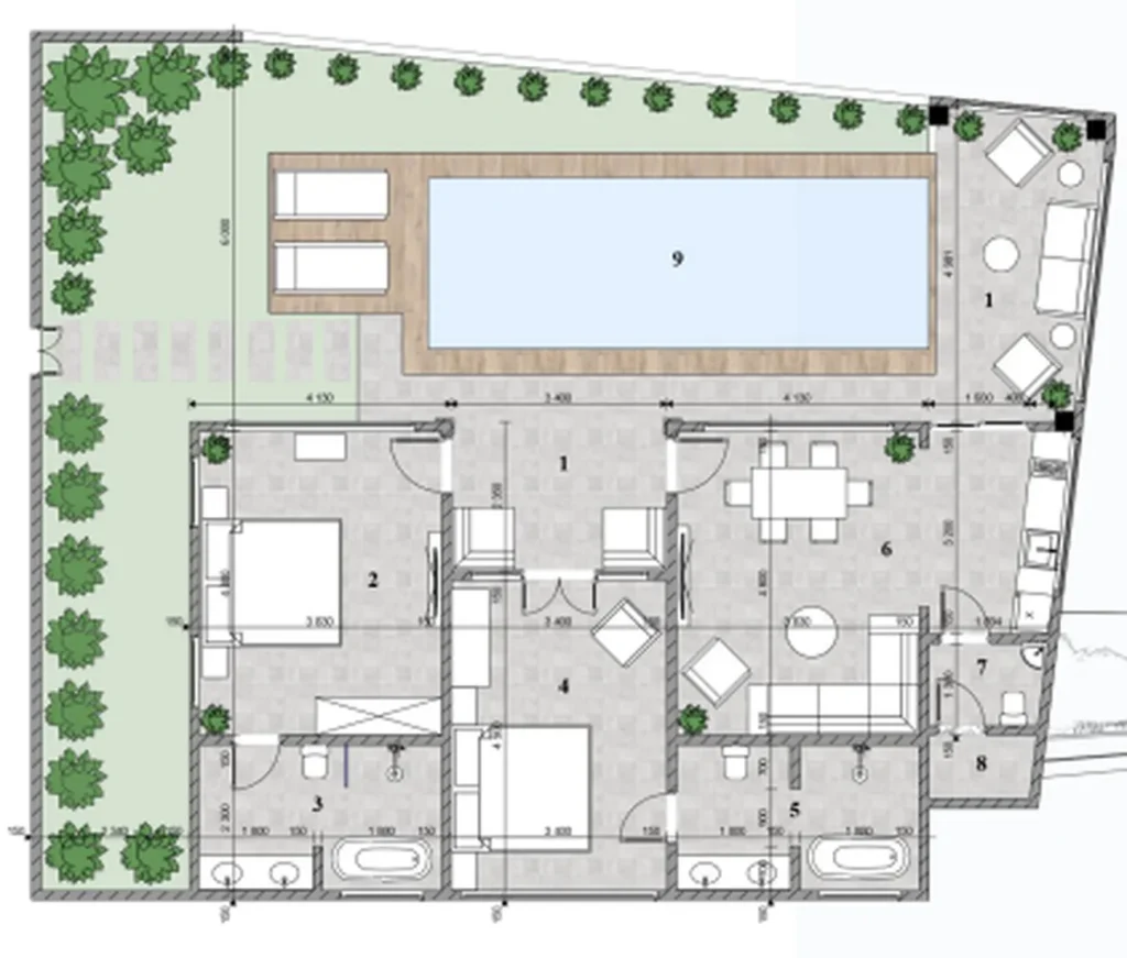 Spacious 3-Bedroom Villa with Private Pool 161.82 m² in