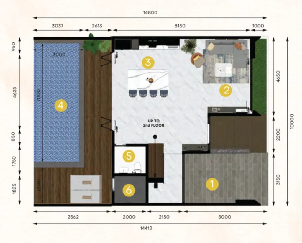 Expansive 3‑Bedroom Villa with Infinity Pool 194 m² in
