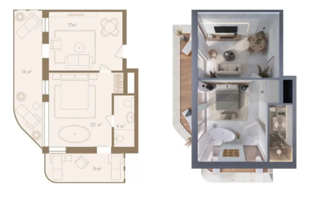 Stunning Ocean-View One-Bedroom 49 m² in