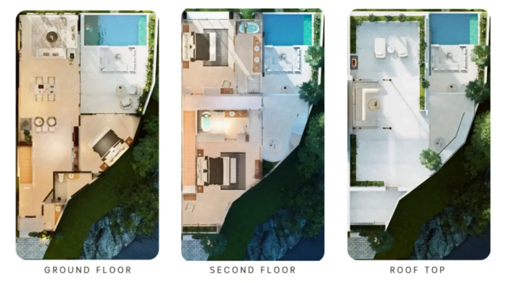 Amplia villa en azotea con piscina de 252 m² en