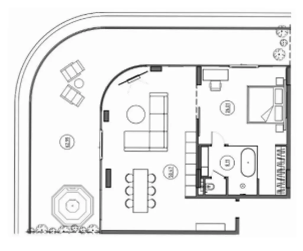 Spacious Two-Level Loft 53.5 m² in