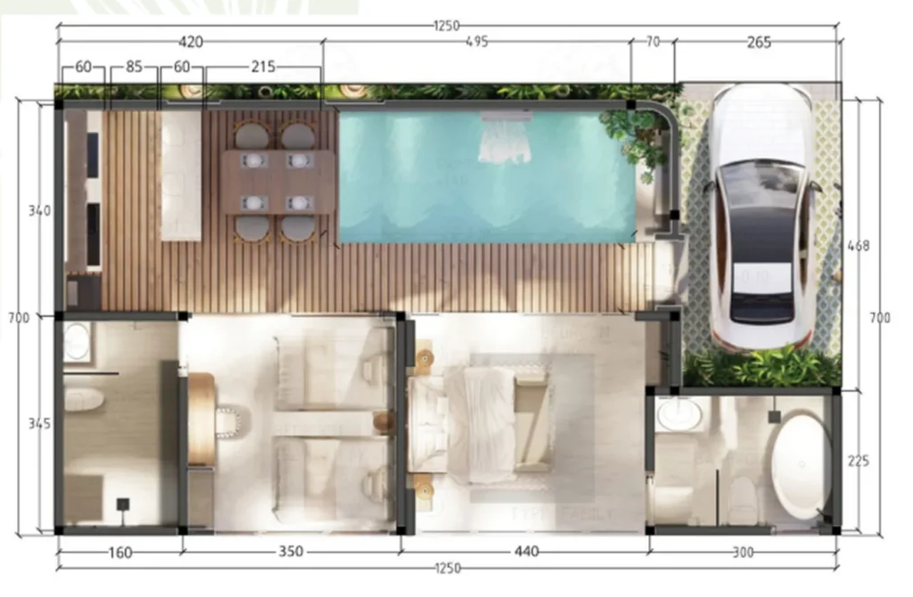 Spacious 1‑Bed, 2 Terraces, Garden 85 m² in