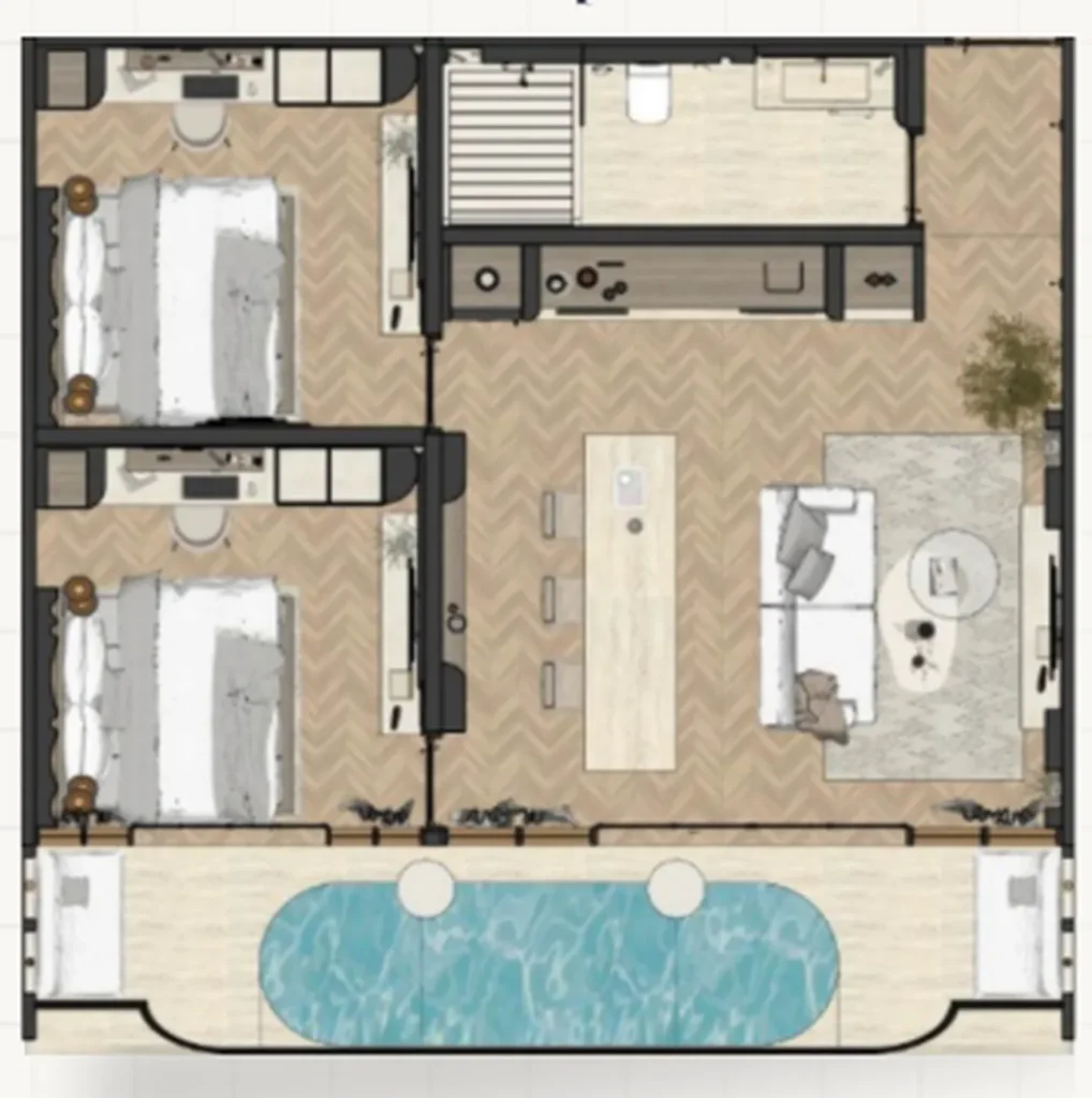 Smart 3-Bed Villa with Private Pool 120 m² in