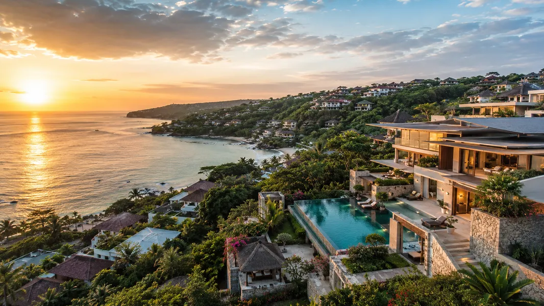 Jimbaran, Bali is one of those areas that rarely makes the loud, tourist-heavy “best places in Bali” lists — and that is precisely why it so often ends up on the shortlist for buyers looking for real estate in Jimbaran for living, holidays, or investment. Located in the southern part of the island, close to the airport, Nusa Dua, Uluwatu, and the beaches of Bukit, the area offers something increasingly rare in Bali: proximity to the ocean, a calm and livable atmosphere, well-developed infrastructure, and a property market that still feels far less overheated than Canggu or Seminyak.