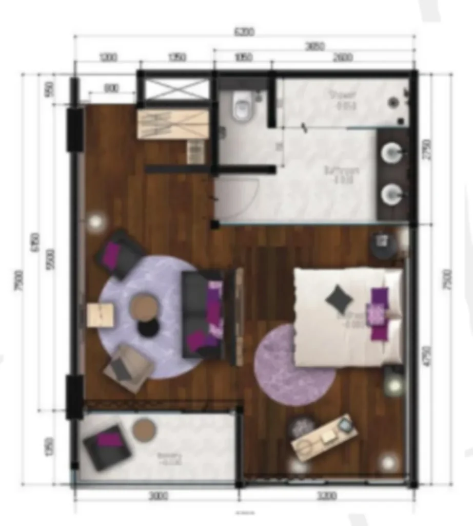 Просторная студия в Джимбаране площадью 40 м² в