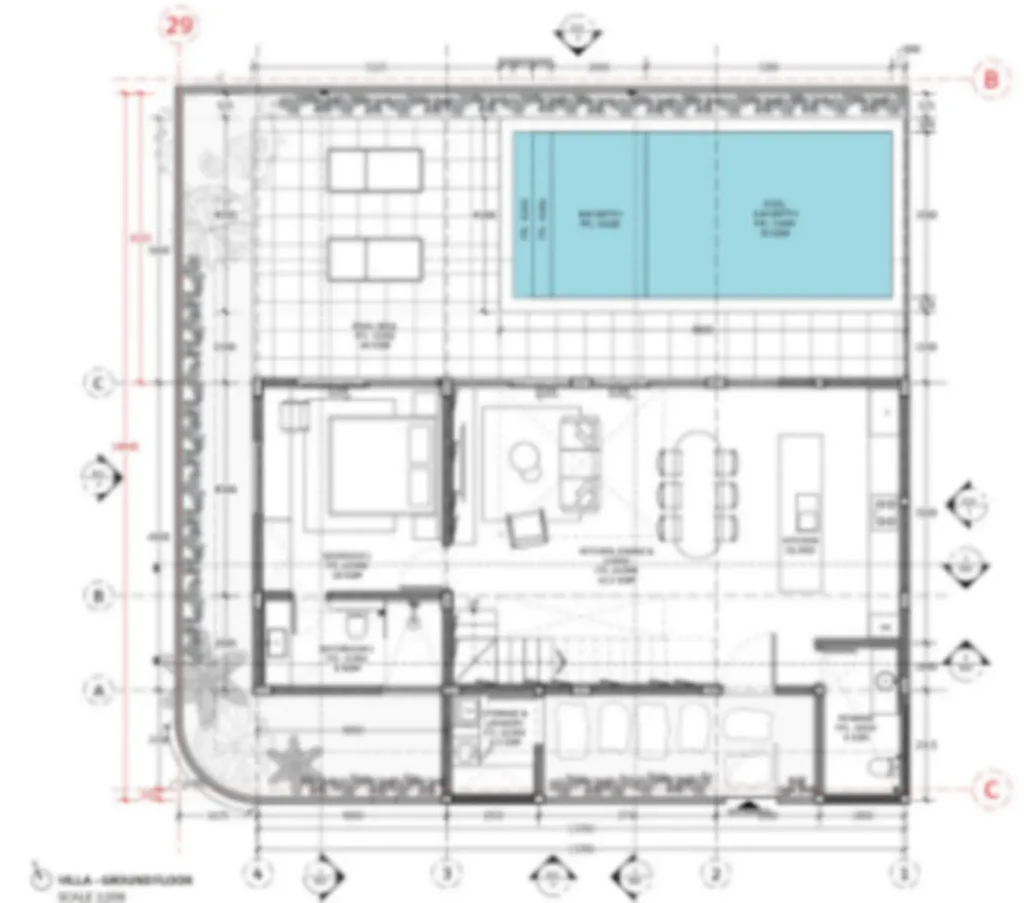 Amplia villa de dos dormitorios con jardín de 242,6 m² en