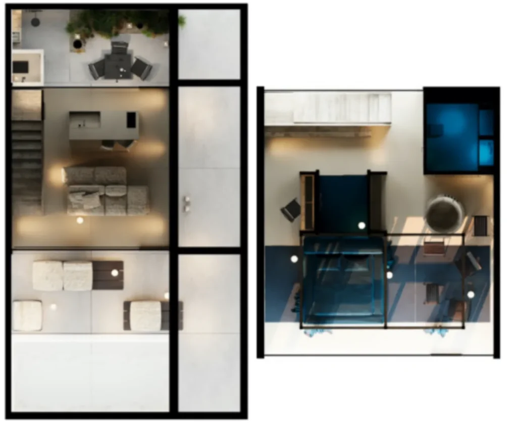 Stylish One-Bedroom Villa with Pool 158 m² in
