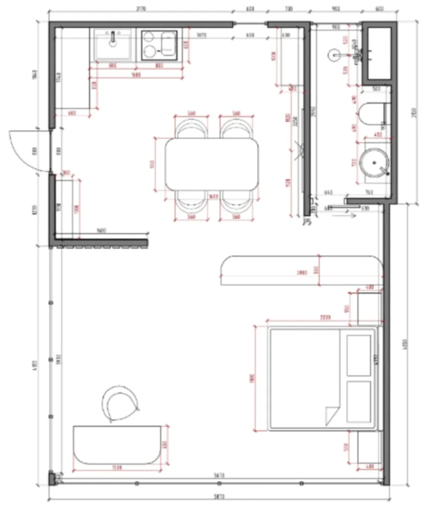 Serene 1-Bedroom Feng Shui Villa 48 m² in