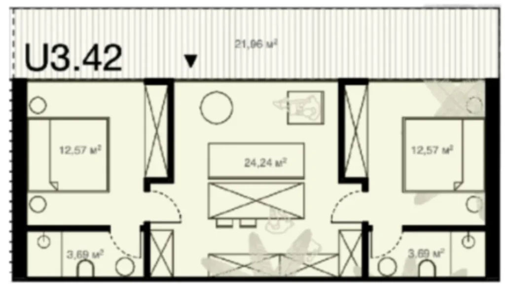 Cozy 1-Bedroom Tropical Villa 60 m² in