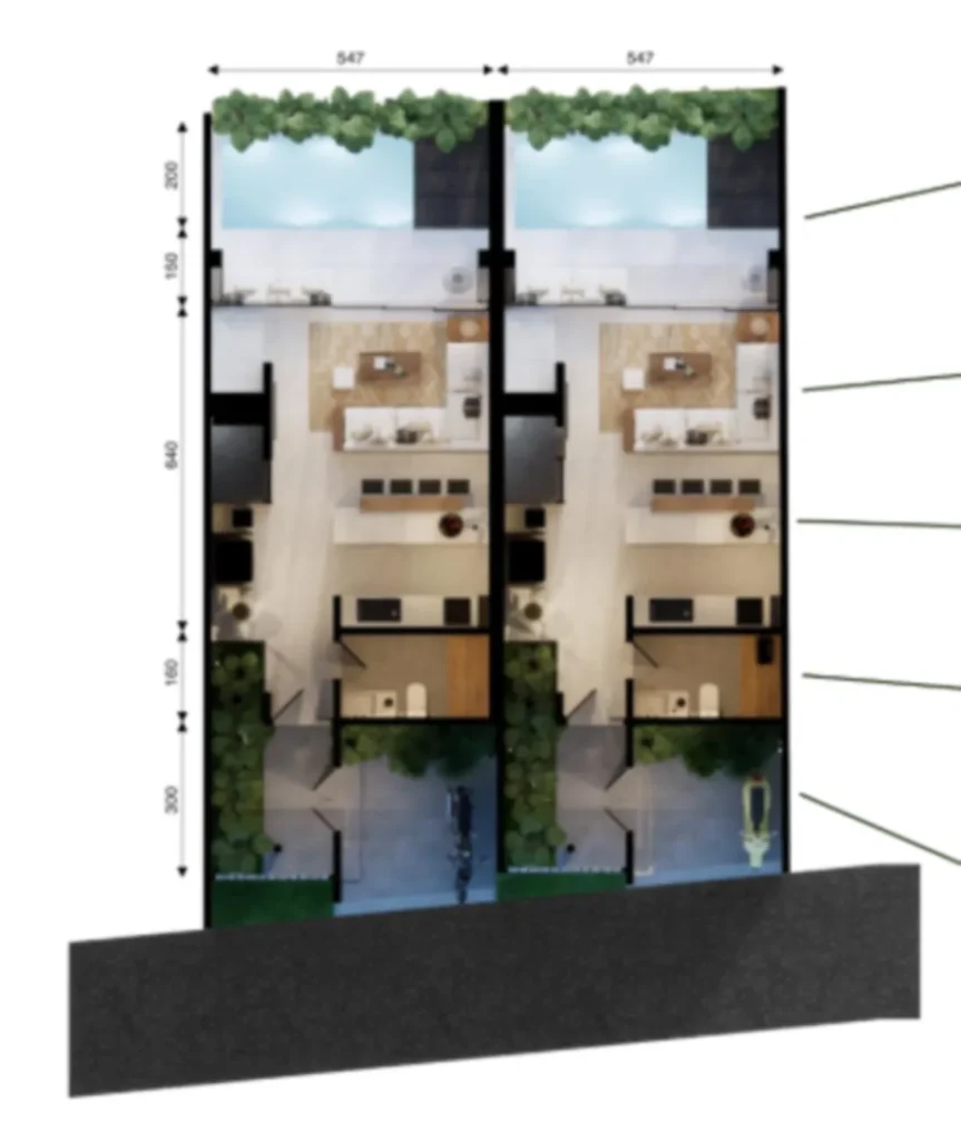 Chic 2-Bedroom Loft Villa 90 m² in