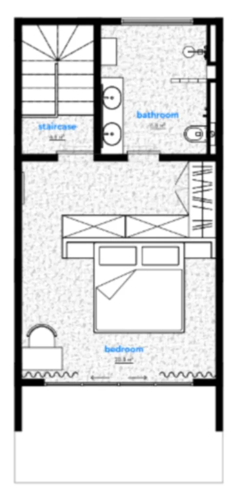 Chic Two-Storey Townhouse Retreat 67 m² in