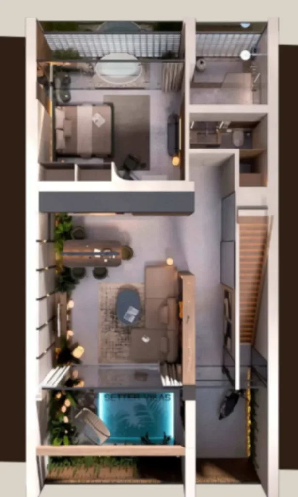 Elegant 1-Bedroom Pool Villa 78.4 m² in