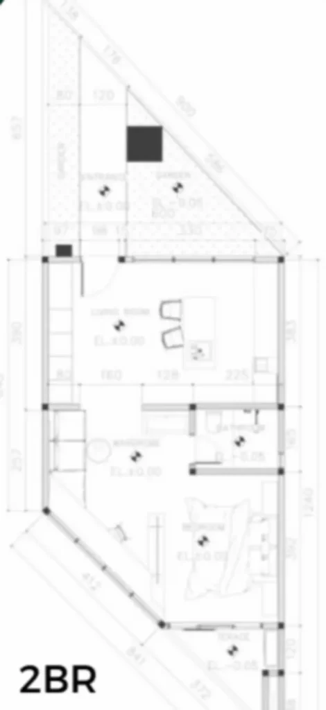 Chic 1-Bedroom Tropical Apartment 73 m² in